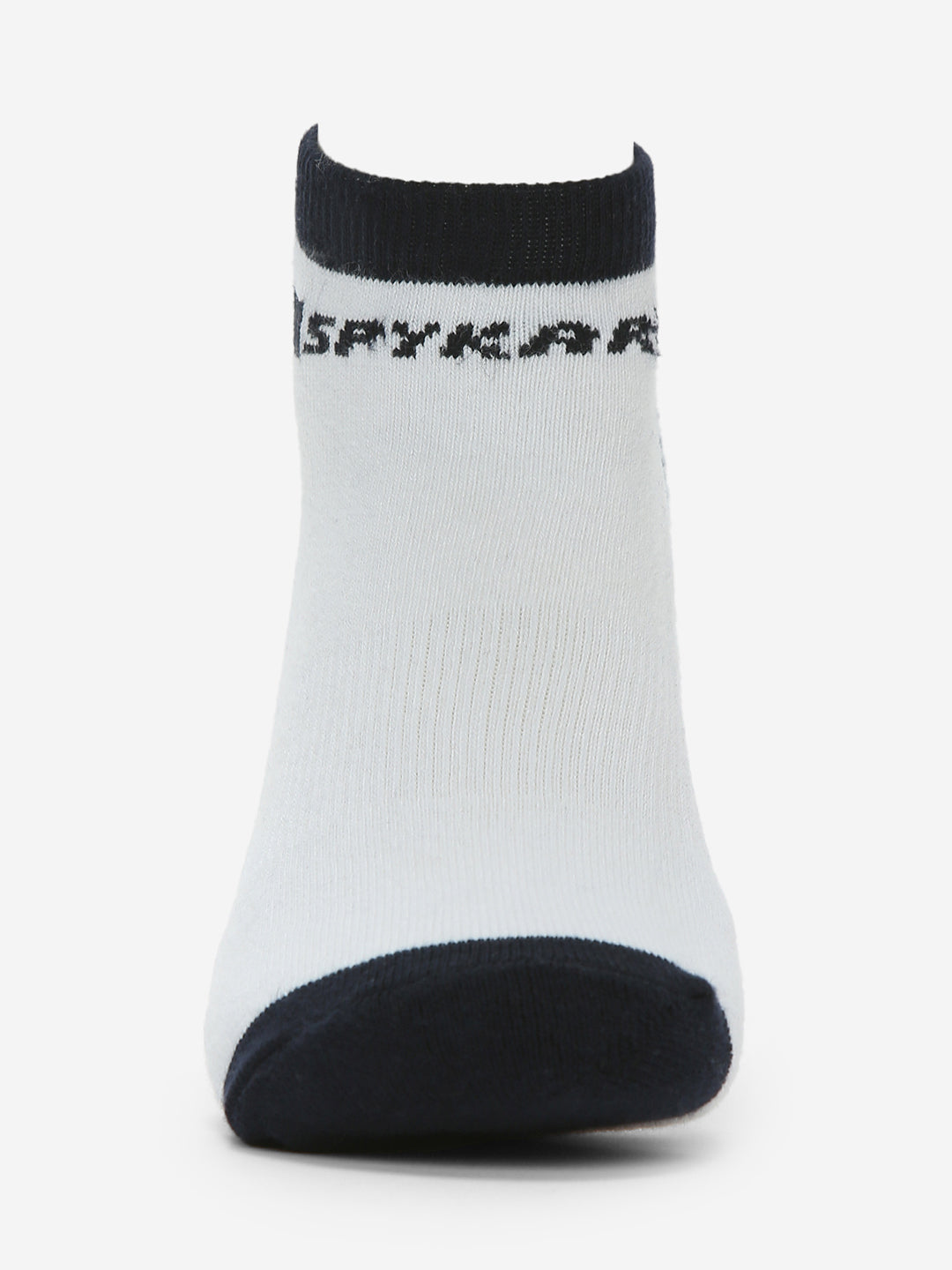 Spykar Navy Grey Solid Mens Ankle Length Socks (Pack of 2)