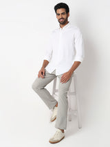 Men Shirt White Slim Fit