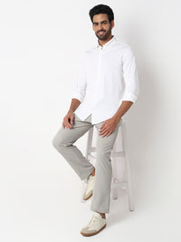 Men Shirt White Slim Fit