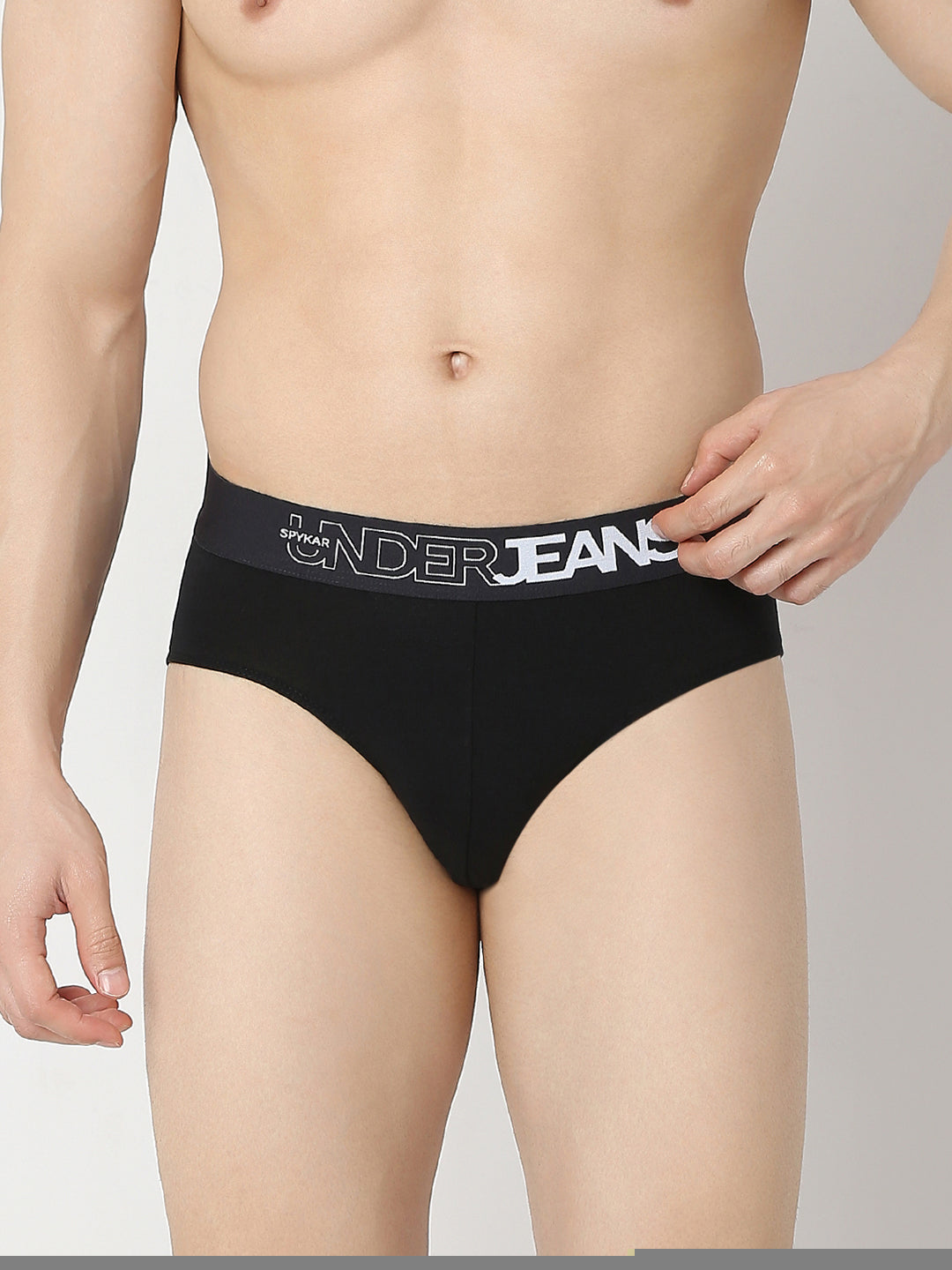 Underjeans by Spykar Men Yellow & Black Brief