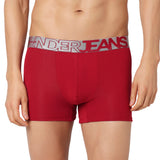 Underjeans Red Cotton Blend Trunk