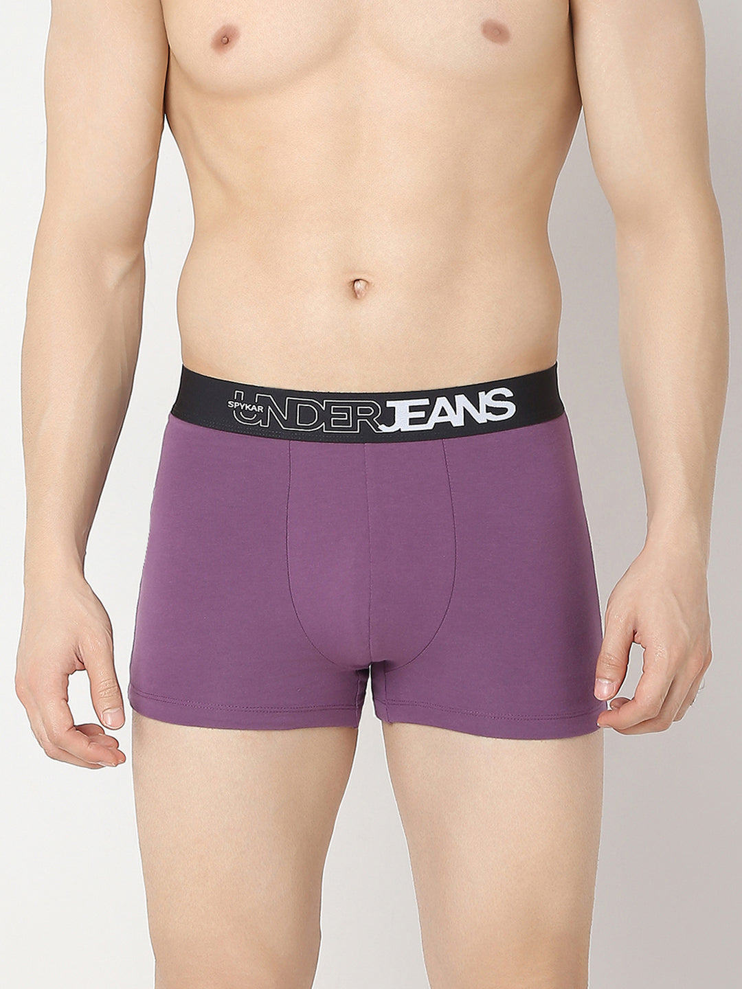 Underjeans Pack Of 2 Purple & Black Trunk