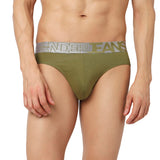Underjeans Olive Cotton Blend Brief