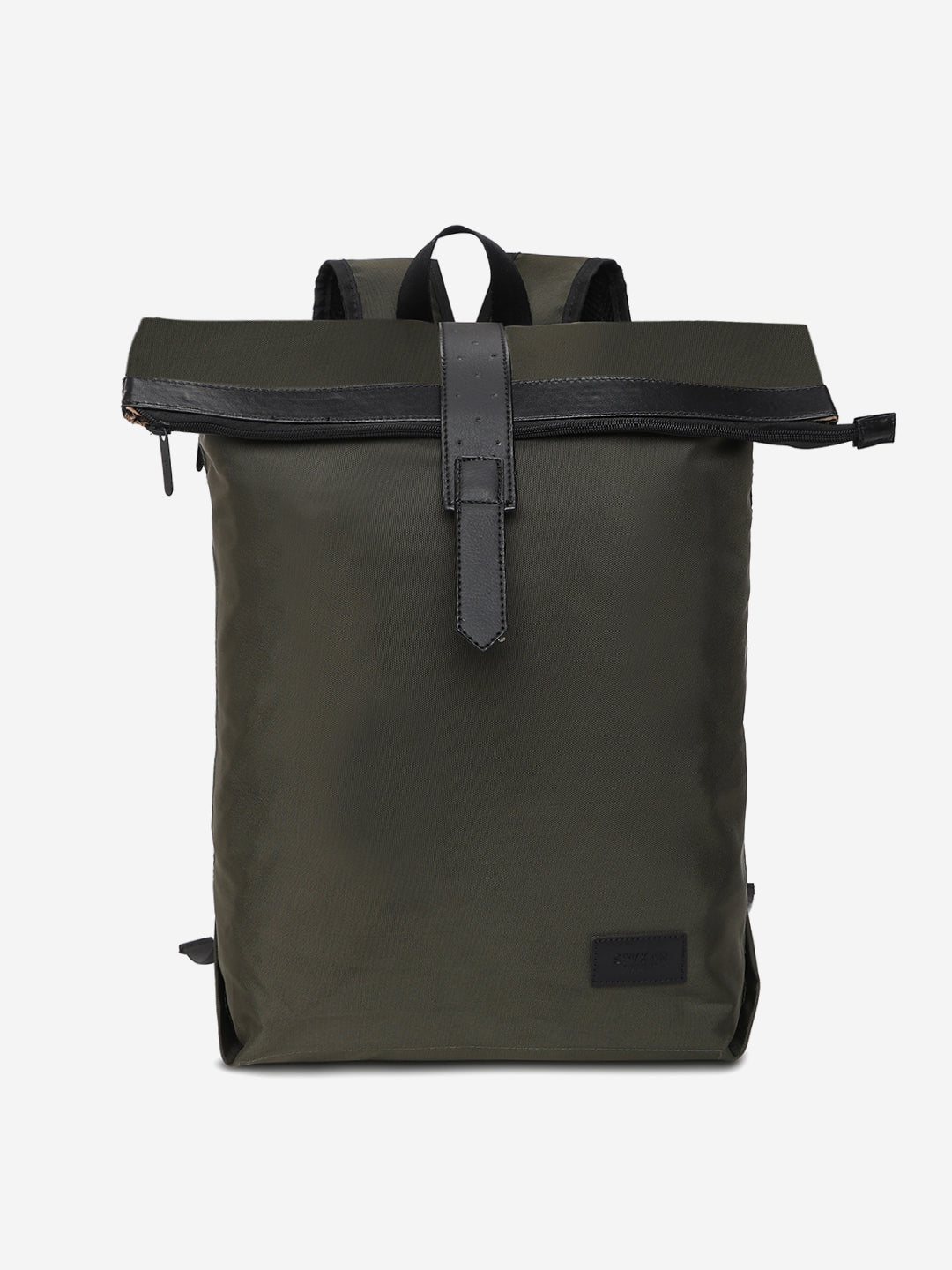 Unisex Olive Polyester Backpack