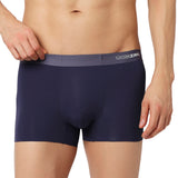 Underjeans Navy Nylon Blend Trunk