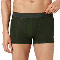 Underjeans Pack Of 2 Cotton Blend Solid Mid-Rise Trunks