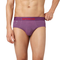 Underjeans Pack Of 2 Cotton Blend Solid Mid-Rise Briefs