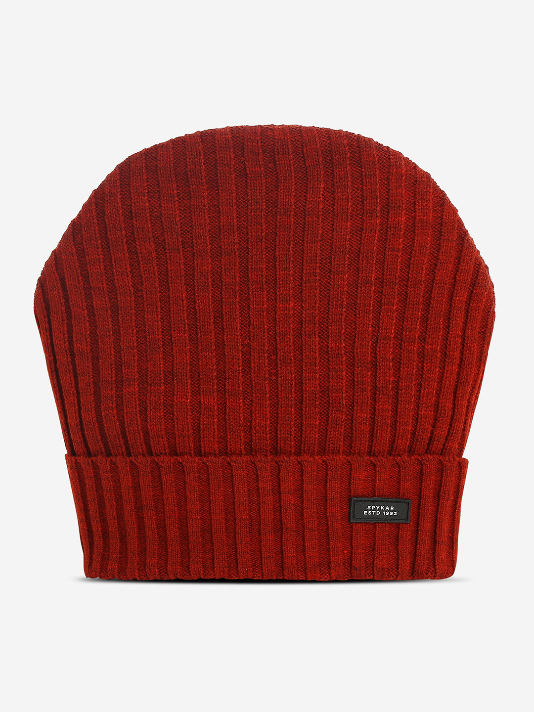 Men Orange Merino Wool Knit Cap