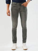 Men Kano Jeans Slim Fit Olive Green Low Rise