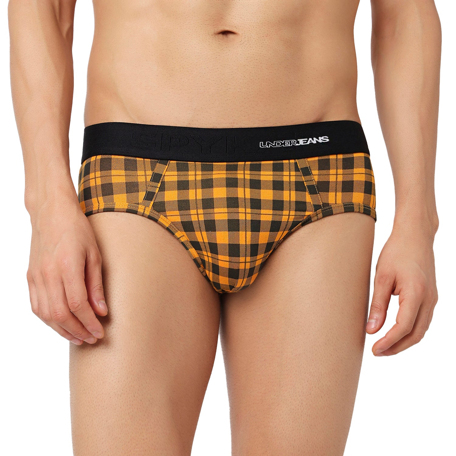 Underjeans Pack Of 3 Cotton Blend Mid-Rise Briefs