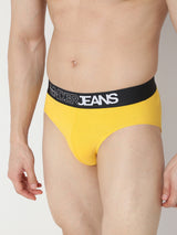 Underjeans Pack Of 2 Solid Regular Fit Briefs