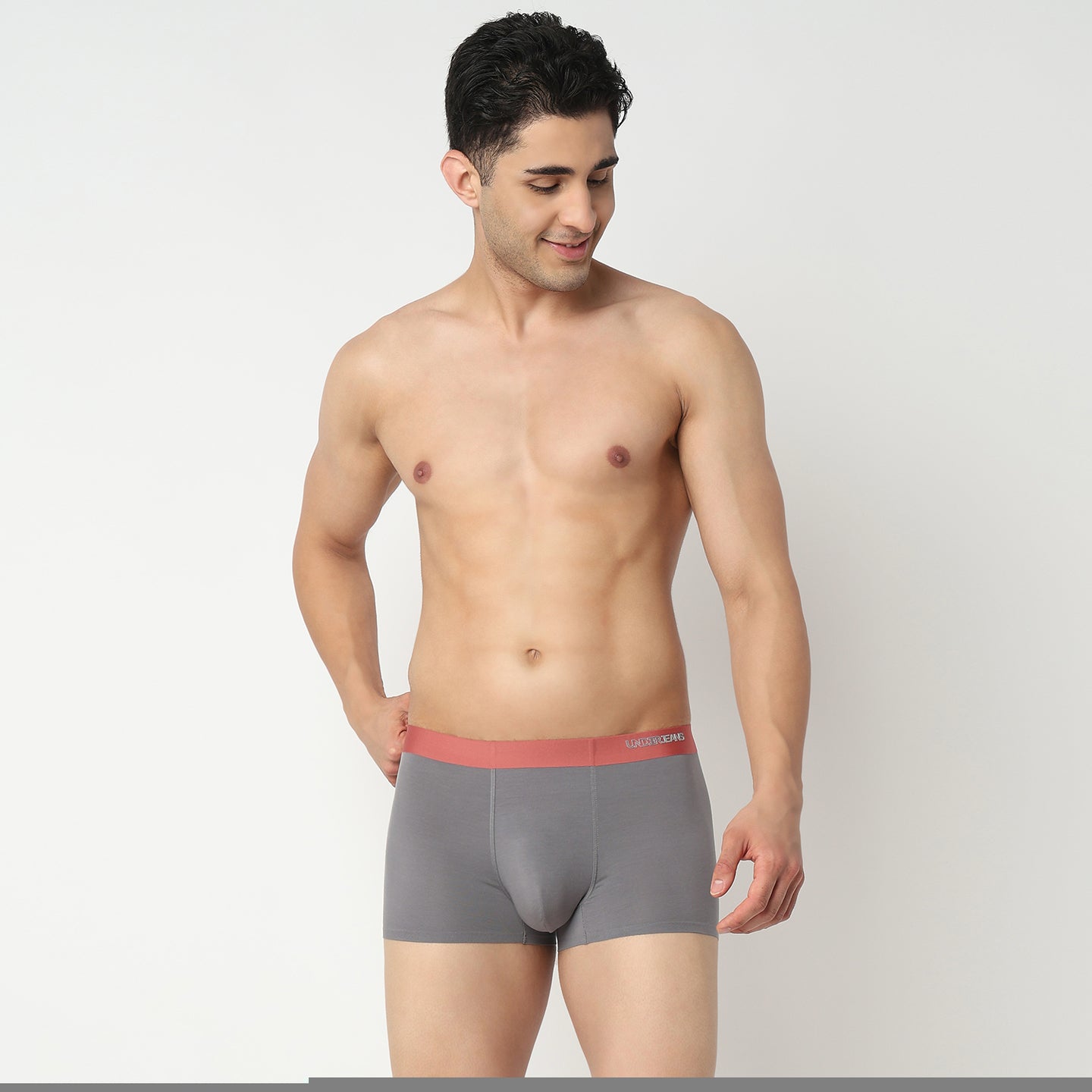 Underjeans Grey Regular Fit Ultrasoft Trunk