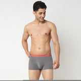Underjeans Grey Regular Fit Ultrasoft Trunk