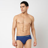 Underjeans Pack Of 2 Cotton Blend Solid Mid-Rise Briefs