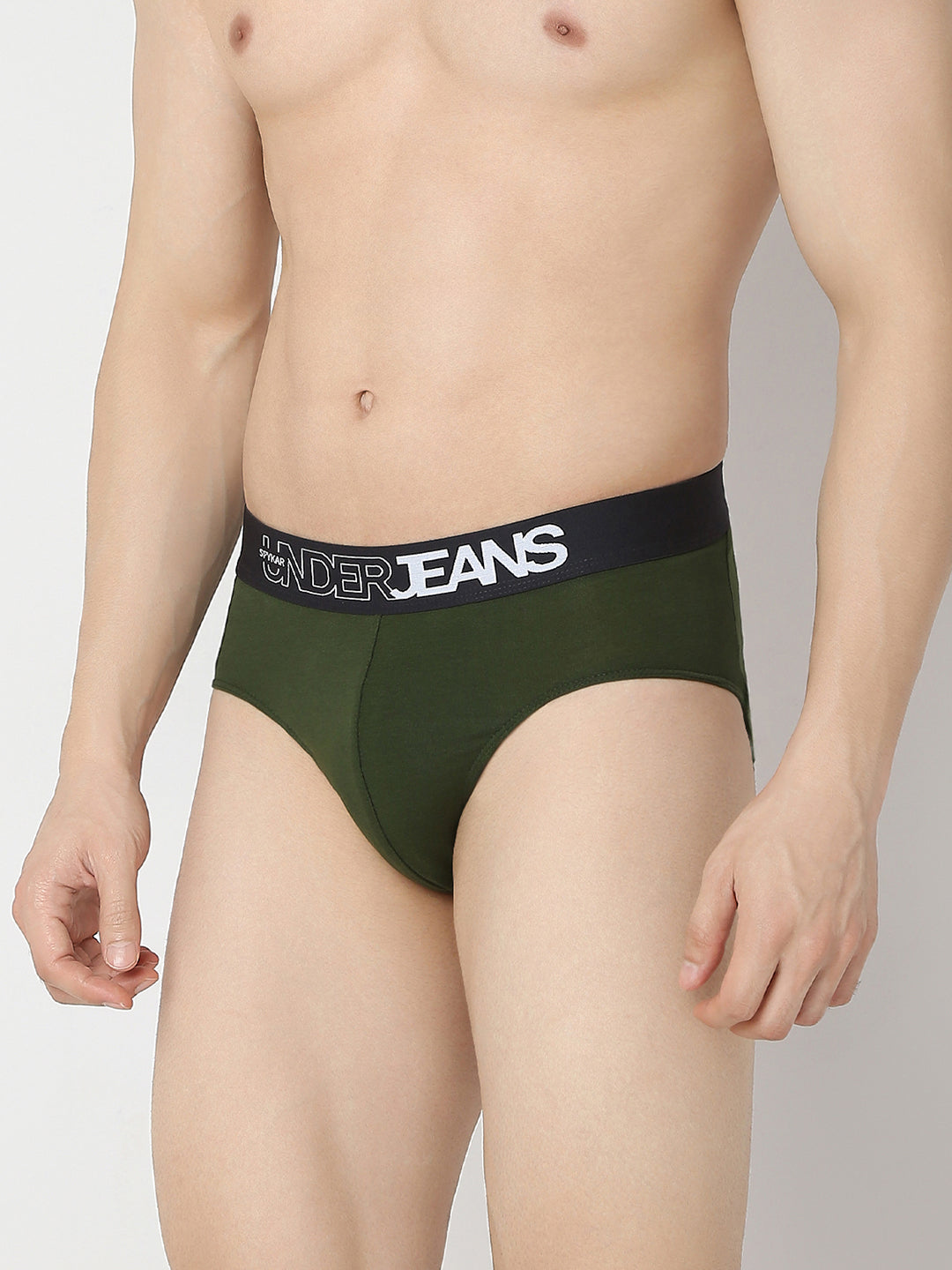 Underjeans by Spykar Men Navy & Olive Brief