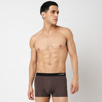 Underjeans Grey Nylon Blend Trunk
