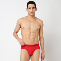 Underjeans Pack Of 2 Modal Blend Solid Mid-Rise Briefs