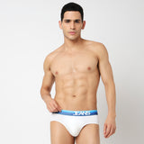 Underjeans Pack Of 2 Cotton Blend Solid Mid-Rise Briefs