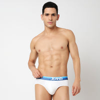 Underjeans Pack Of 2 Cotton Blend Solid Mid-Rise Briefs