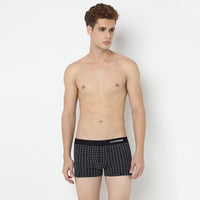 Underjeans Dark Grey Check Ultrasoft Trunk