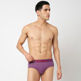 Underjeans Pack Of 2 Cotton Blend Solid Mid-Rise Briefs