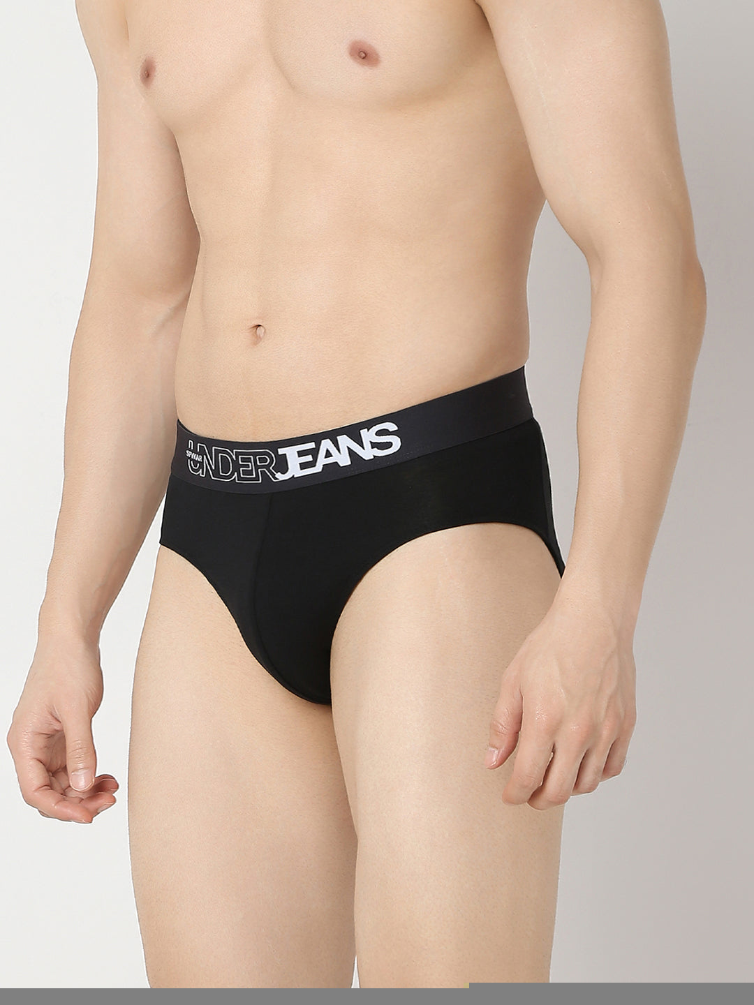 Underjeans by Spykar Men Yellow & Black Brief