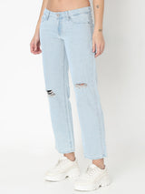 Spykar Women Cotton Straight Fit High Rise Jeans