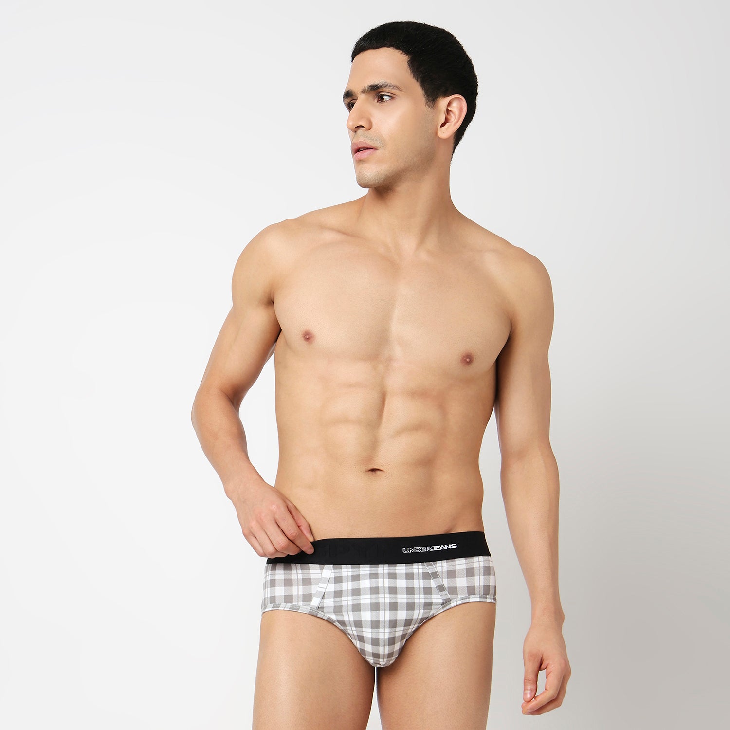 Underjeans Pack Of 2 Cotton Blend Mid Rise Briefs