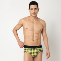 Underjeans Pack Of 3 Cotton Blend Mid-Rise Briefs