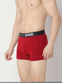 Underjeans Pack Of 2 Black & Maroon Trunk