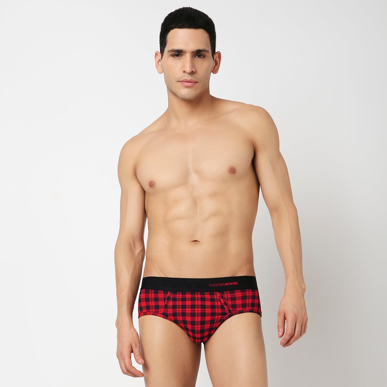 Underjeans Pack Of 2 Cotton Blend Mid Rise Briefs