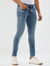 Men Diego Jeans Super Slim Fit Mid Blue Low Rise