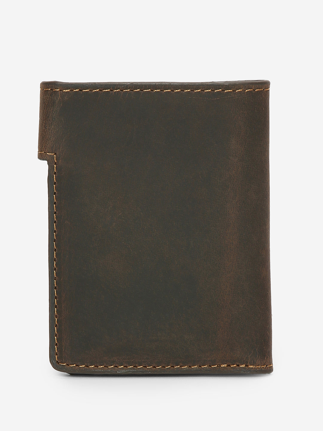 Dark Brown Solid Mens Wallet