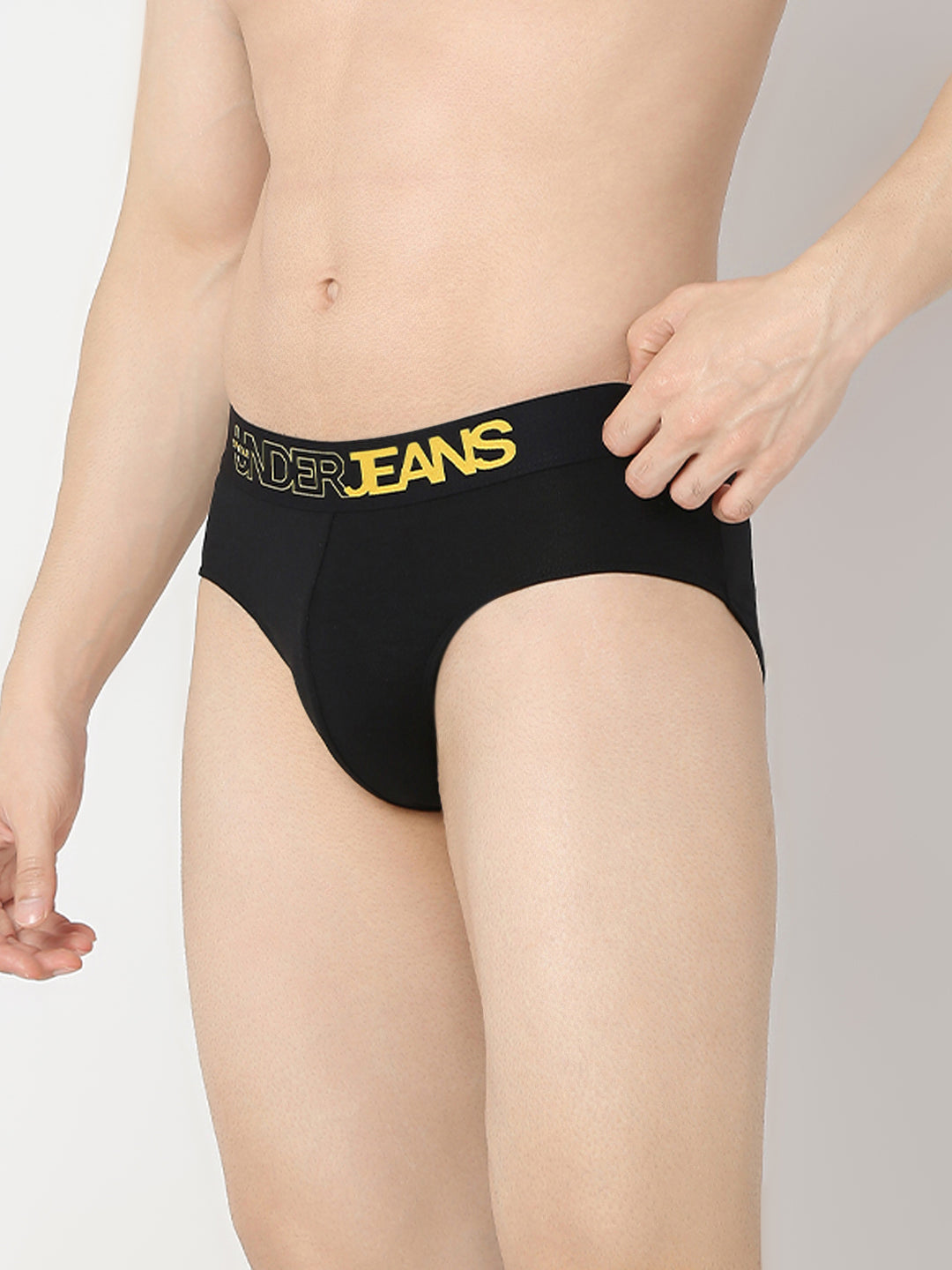 Underjeans by Spykar Men Black & Maroon Brief