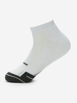 Pack Of 2 Black White Solid Mens Ankle Length Socks