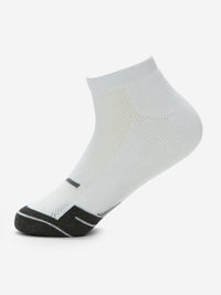 Pack Of 2 Black White Solid Mens Ankle Length Socks