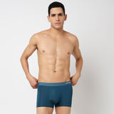 Underjeans Teal Blue Nylon Blend Trunk