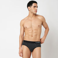 Underjeans Pack Of 2 Cotton Blend Print Mid-Rise Briefs