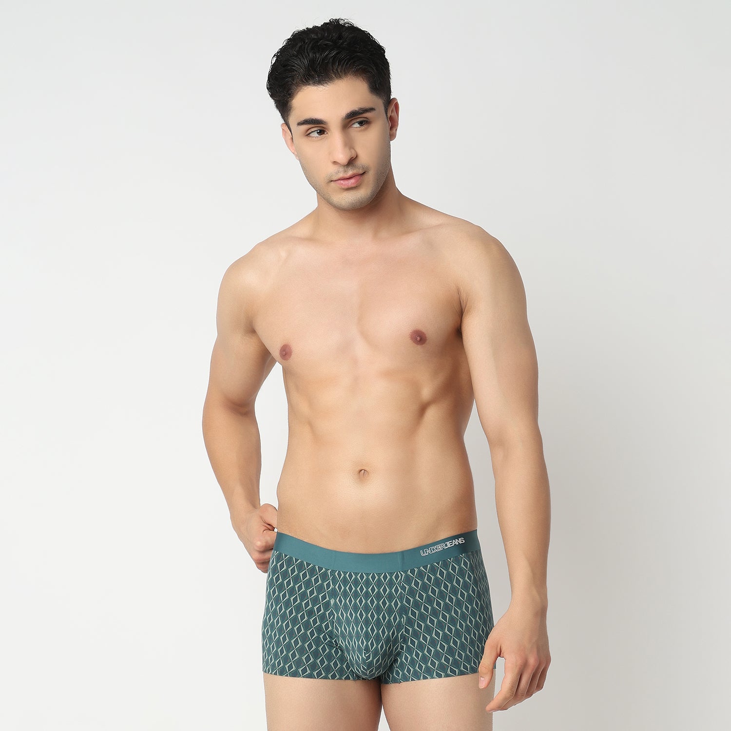 Underjeans Green Regular Fit Ultrasoft Trunk
