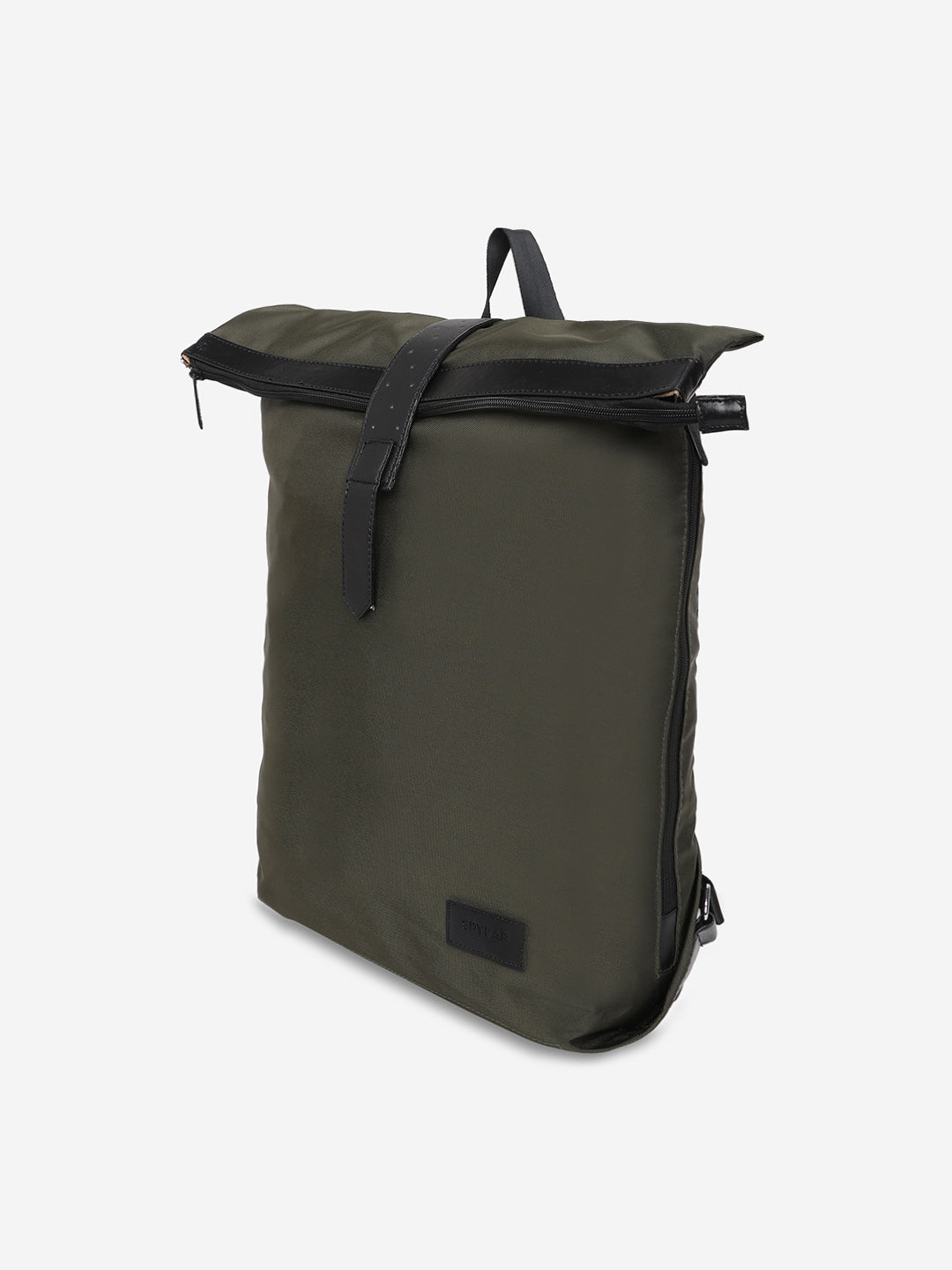 Unisex Olive Polyester Backpack
