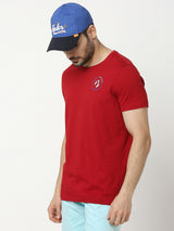 Men Royal Blue Solid Cap