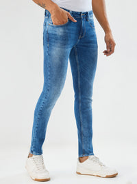 Men Diego Jeans Super Slim Fit Mid Blue Low Rise