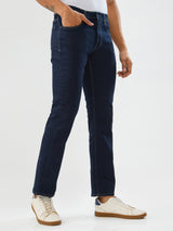 Men Jeans Comfort Fit Raw Blue Mid Rise