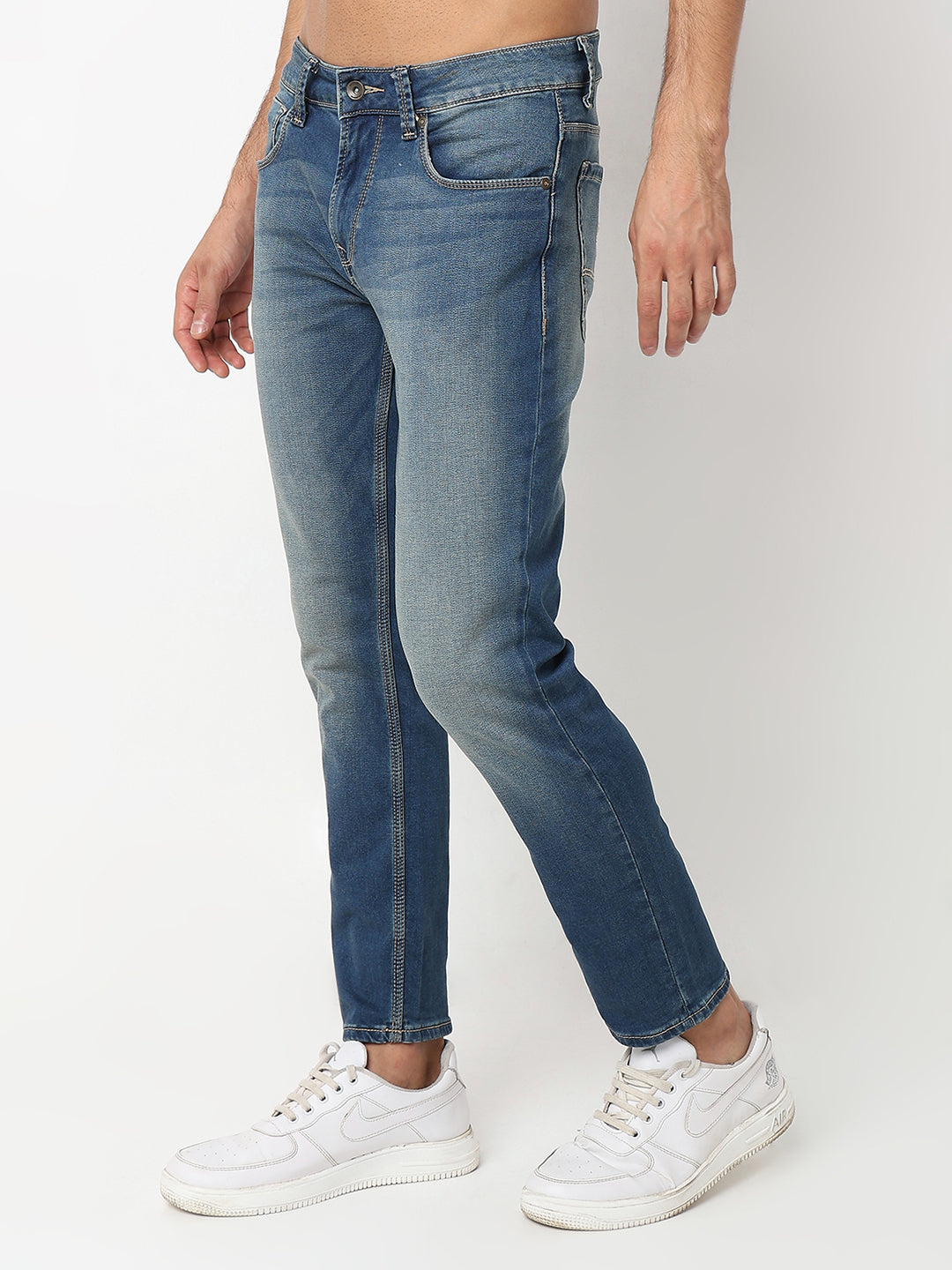 Spykar Low Rise Slim Fit Blue Jeans for Men