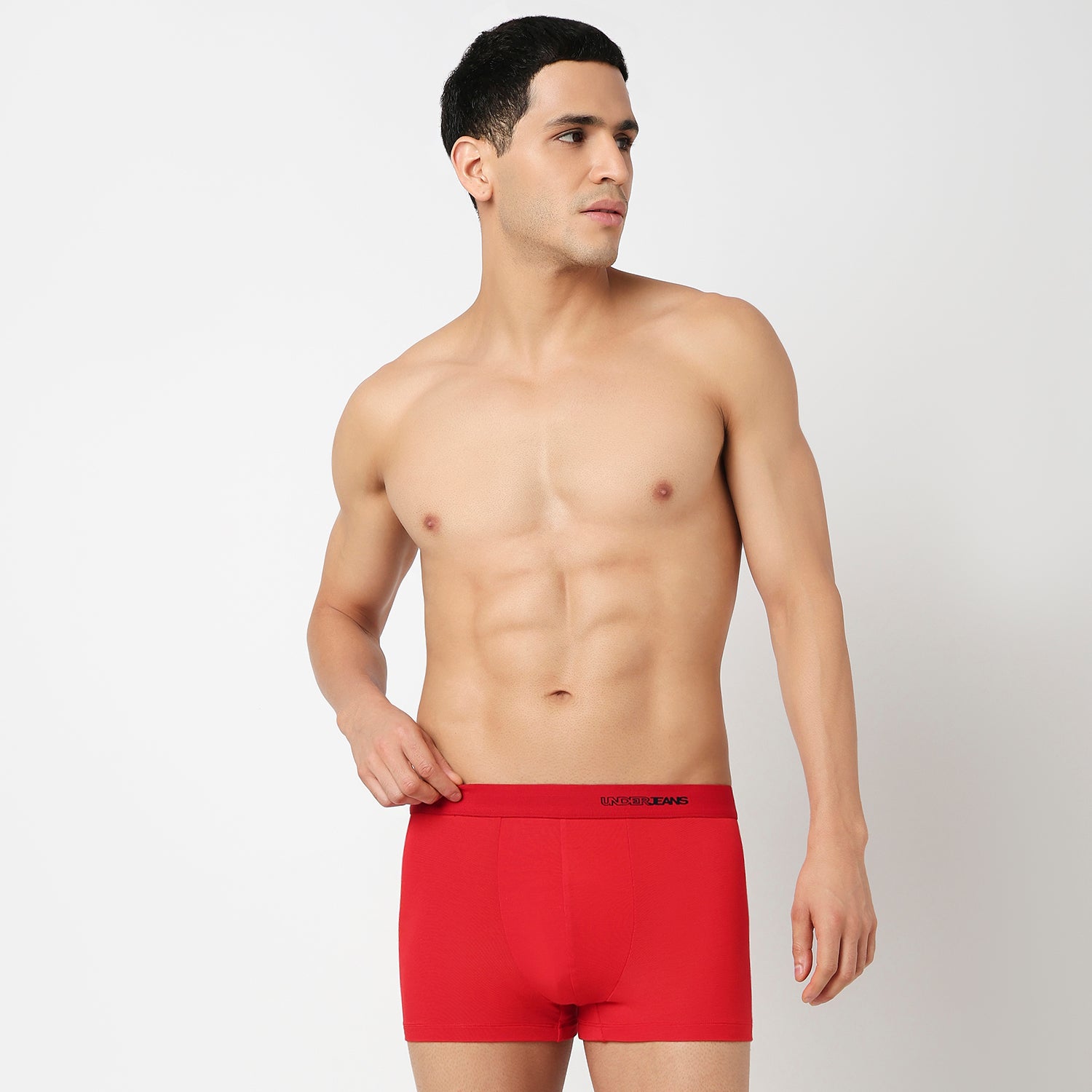 Underjeans Pack Of 2 Modal Blend Solid Mid-Rise Trunks