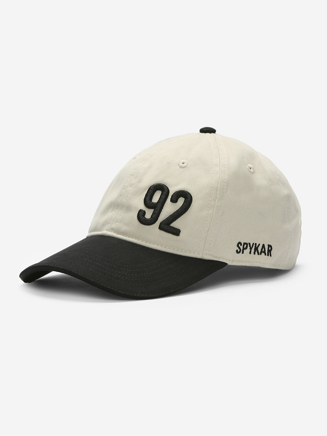 Men Beige Black Solid Cap
