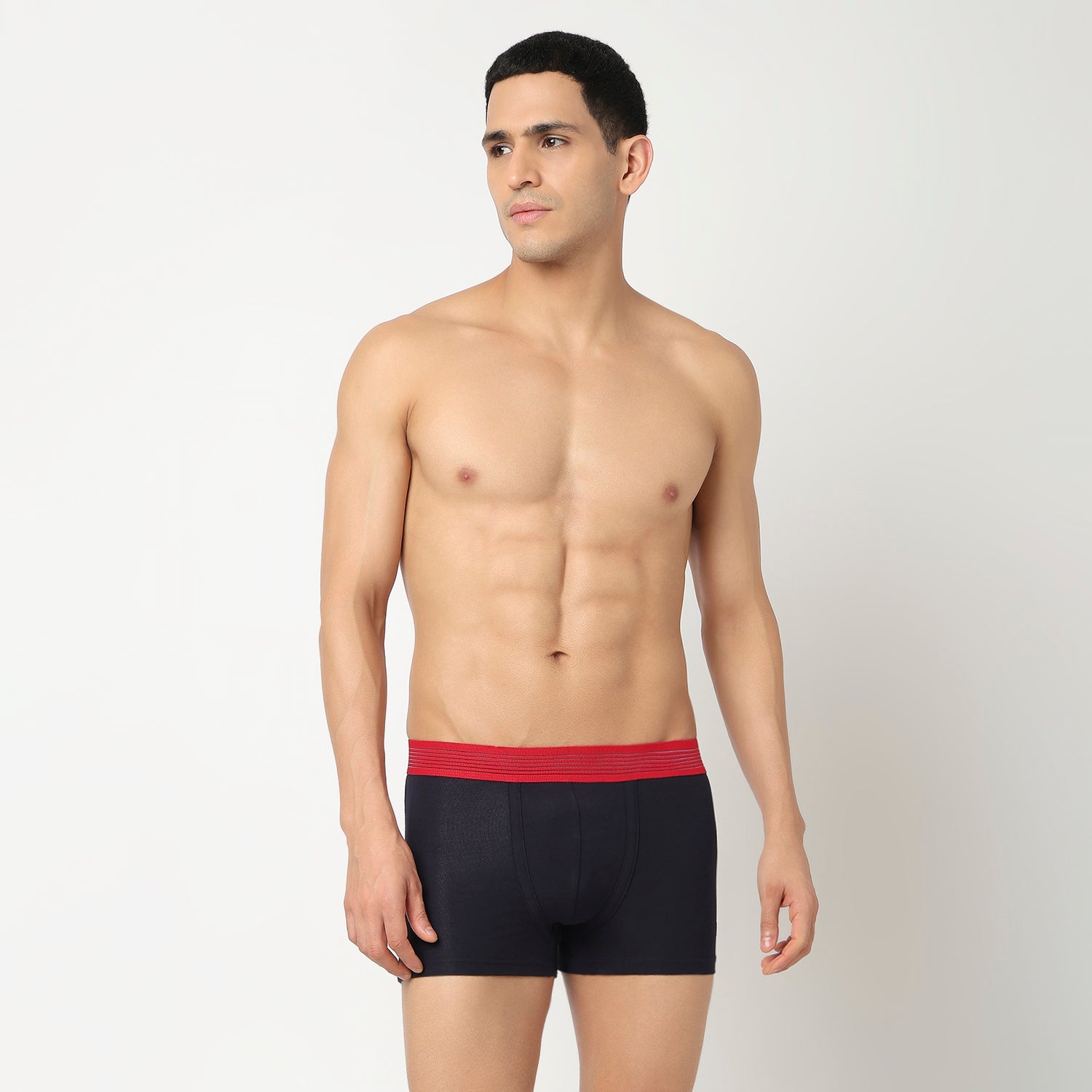 Underjeans Pack Of 3 Cotton Blend Solid Mid-Rise Trunks