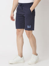 Underjeans Shorts Regular Fit Navy Mid-Rise