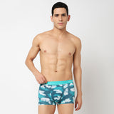 Underjeans Teal Blue Modal Blend Trunk