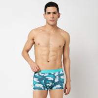 Underjeans Teal Blue Modal Blend Trunk